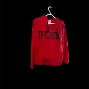 Victoria’s Secret PINK logo zip up jacket. Lg.